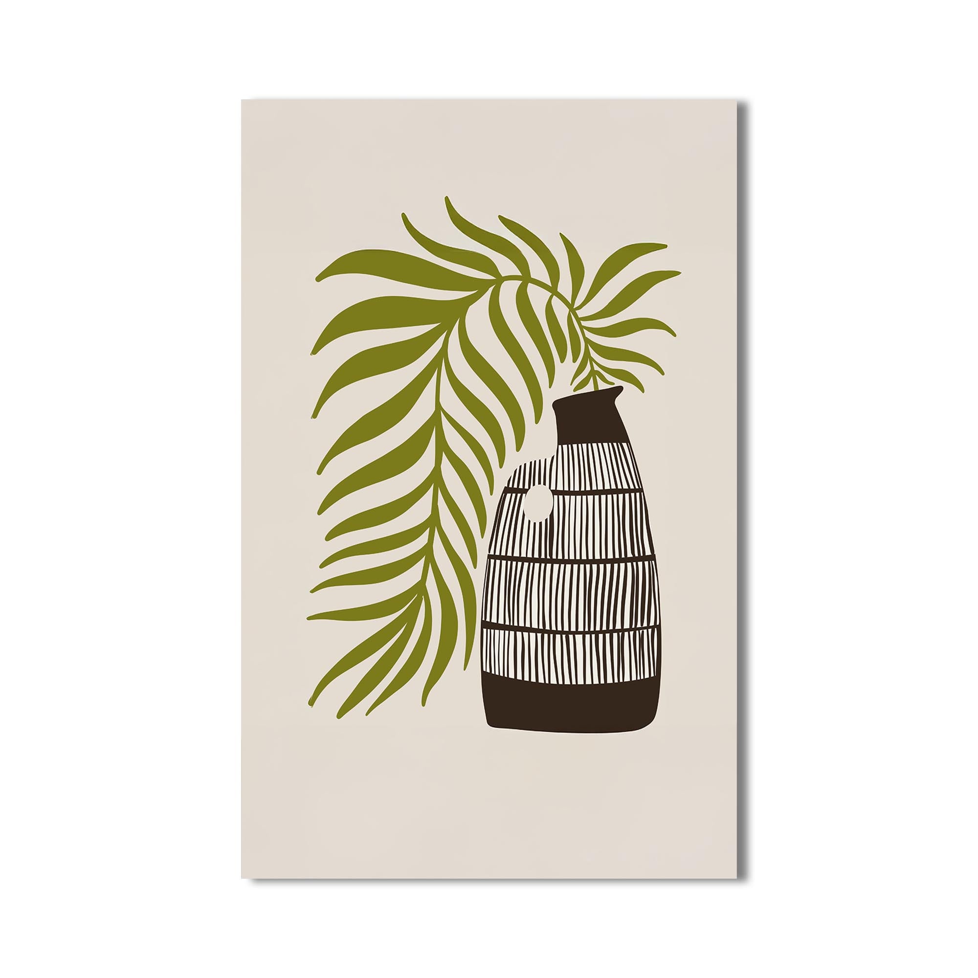 Palm Vessel– Bohemian Tempered Glass Wall Art