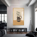 Artronauts Glass Print S | 72x46 cm | 28.3"x18.1" / Gold Earthy Pitcher– Bohemian Tempered Glass Wall Art