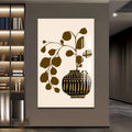 Artronauts Glass Print Olive Branch Vessel– Bohemian Tempered Glass Wall Art