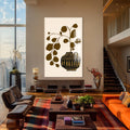 Artronauts Glass Print Olive Branch Vessel– Bohemian Tempered Glass Wall Art