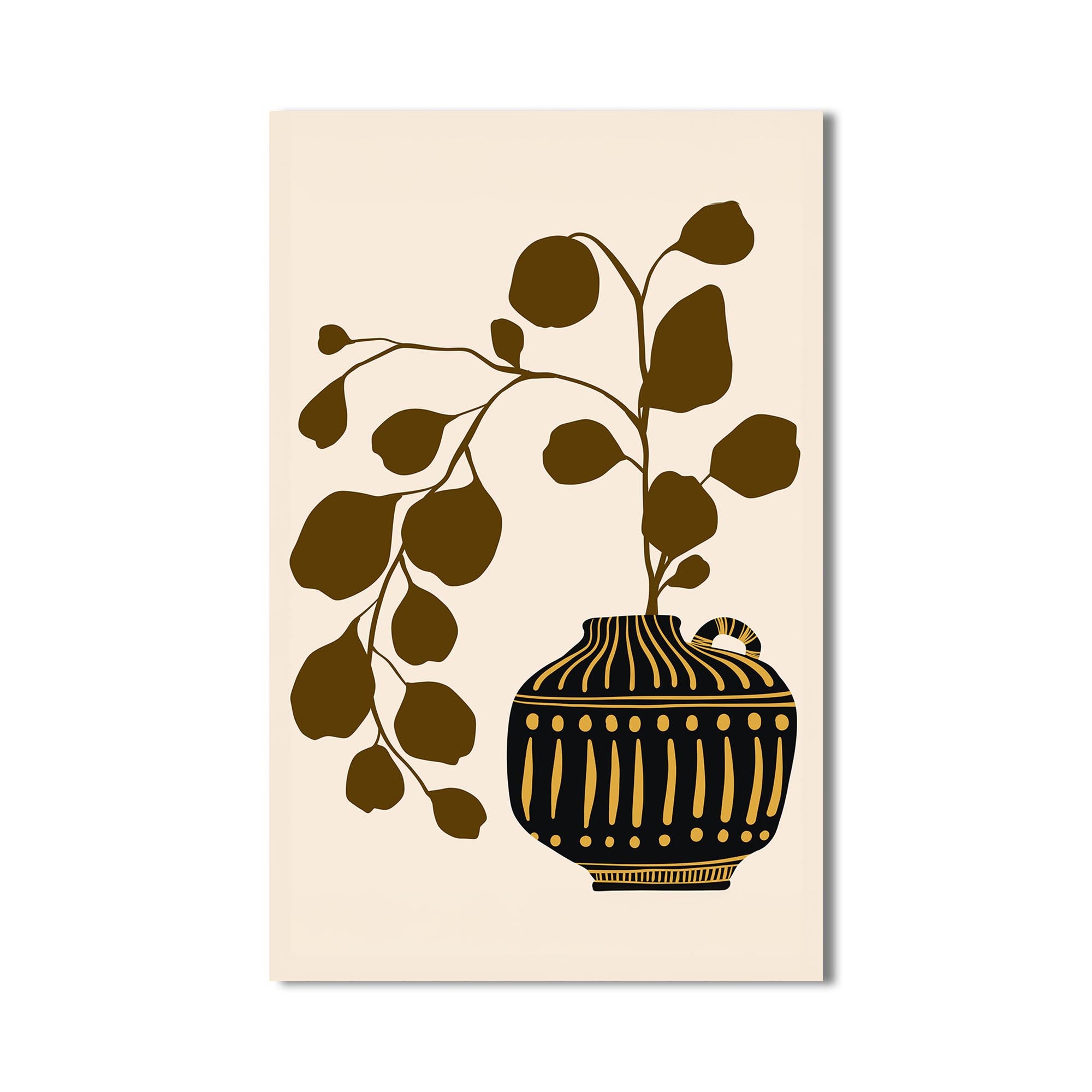 Artronauts Glass Print Olive Branch Vessel– Bohemian Tempered Glass Wall Art