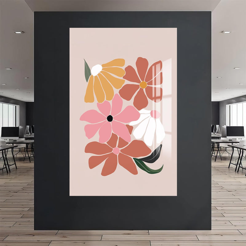 Artronauts Glass Print Soft Blossom Cluster– Bohemian Tempered Glass Wall Art
