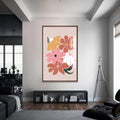 Artronauts Glass Print S | 72x46 cm | 28.3"x18.1" / Walnut Soft Blossom Cluster– Bohemian Tempered Glass Wall Art