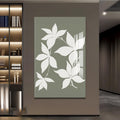 Artronauts Glass Print Sage Leaf Silhouette– Bohemian Tempered Glass Wall Art