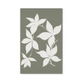 Artronauts Glass Print Sage Leaf Silhouette– Bohemian Tempered Glass Wall Art