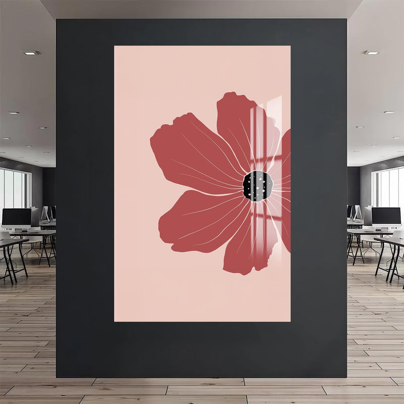 Artronauts Glass Print Rose Petal Focus– Bohemian Tempered Glass Wall Art