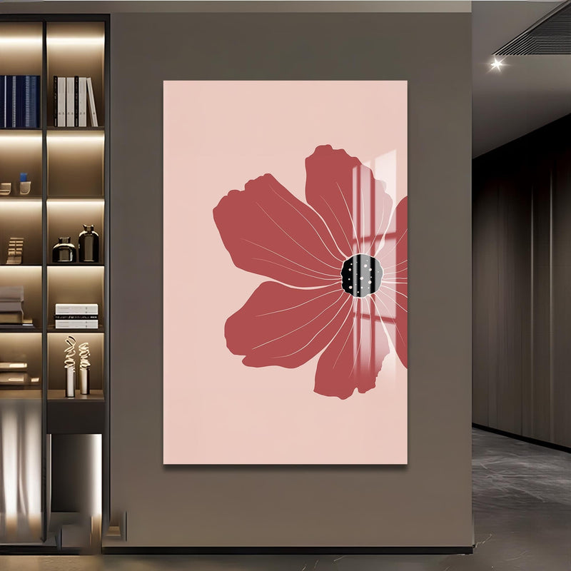Artronauts Glass Print Rose Petal Focus– Bohemian Tempered Glass Wall Art