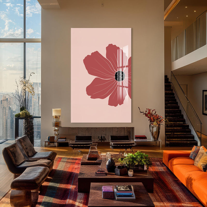 Artronauts Glass Print Rose Petal Focus– Bohemian Tempered Glass Wall Art
