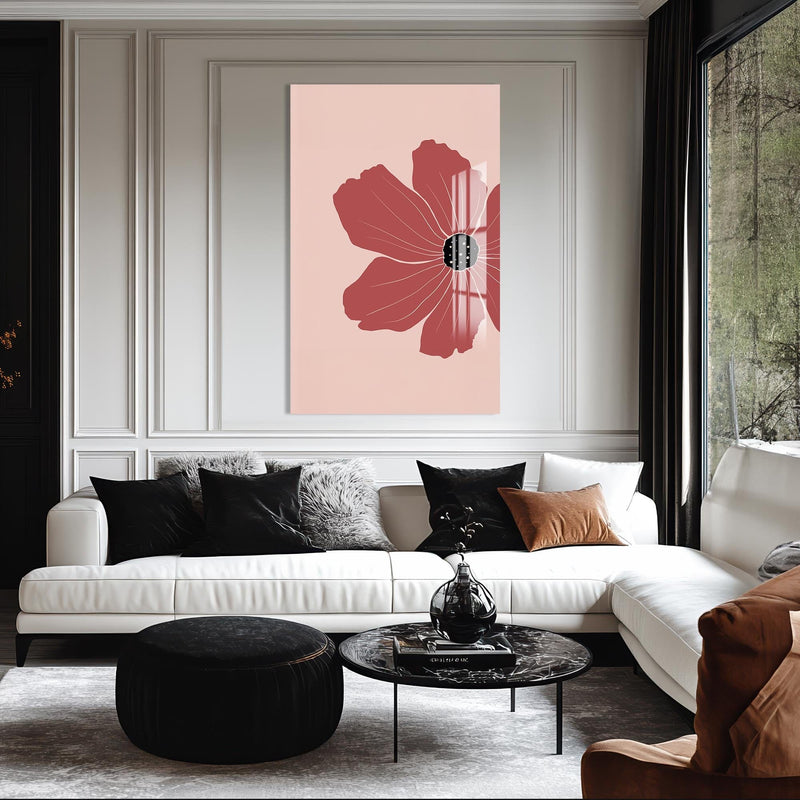Artronauts Glass Print Rose Petal Focus– Bohemian Tempered Glass Wall Art
