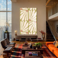Artronauts Glass Print Daisy Pattern Flow– Bohemian Tempered Glass Wall Art