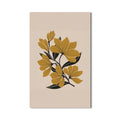 Artronauts Glass Print Amber Floral Lines– Bohemian Tempered Glass Wall Art