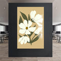 Artronauts Glass Print Soft Ivory Blooms– Bohemian Tempered Glass Wall Art