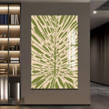 Artronauts Glass Print Olive Palm Veins– Bohemian Tempered Glass Wall Art