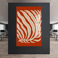 Artronauts Glass Print Rust Palm Flow– Bohemian Tempered Glass Wall Art