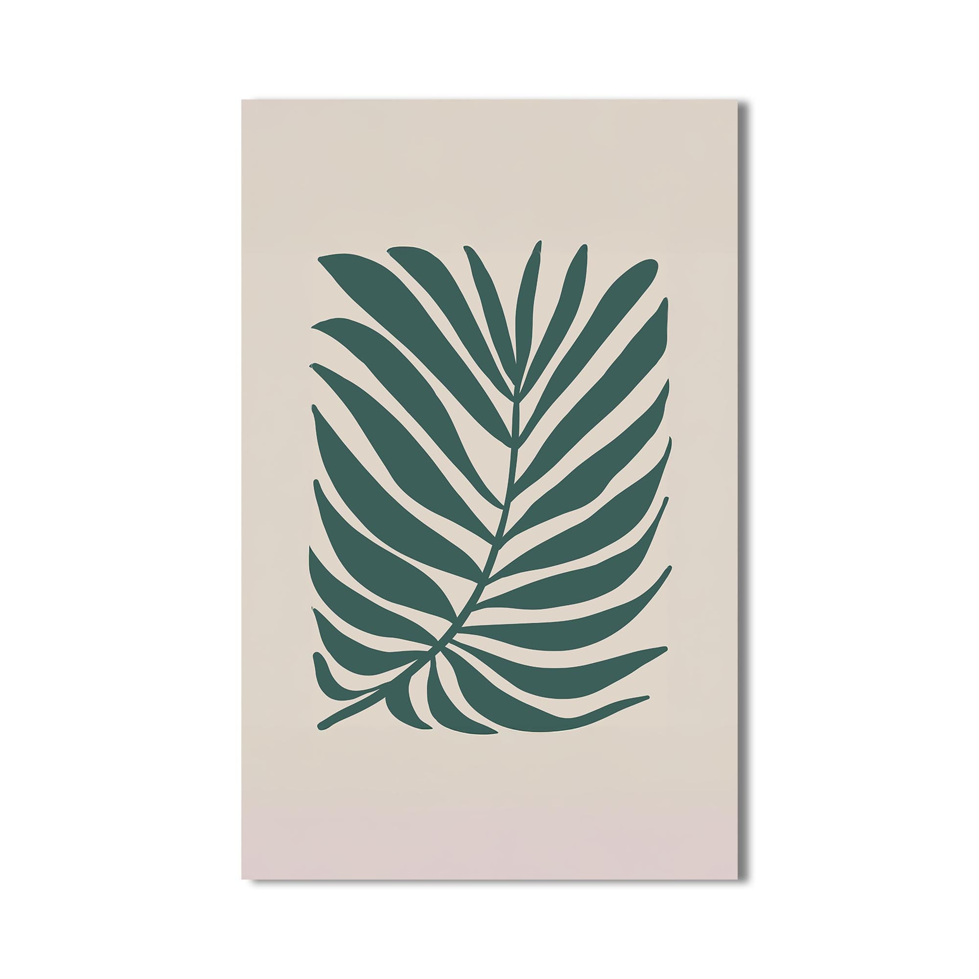 Teal Palm Grace– Bohemian Tempered Glass Wall Art