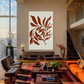 Artronauts Glass Print Terracotta Branches– Bohemian Tempered Glass Wall Art
