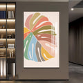 Artronauts Glass Print Multitone Monstera– Bohemian Tempered Glass Wall Art