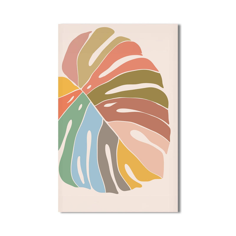 Artronauts Glass Print Multitone Monstera– Bohemian Tempered Glass Wall Art
