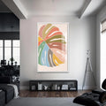 Artronauts Glass Print S | 72x46 cm | 28.3"x18.1" / White Multitone Monstera– Bohemian Tempered Glass Wall Art