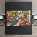 Artronauts Glass Print Garden Peacock – Animal Tempered Glass Wall Art