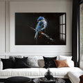 Artronauts Glass Print Blue Abstract Bird – Animal Tempered Glass Wall Art