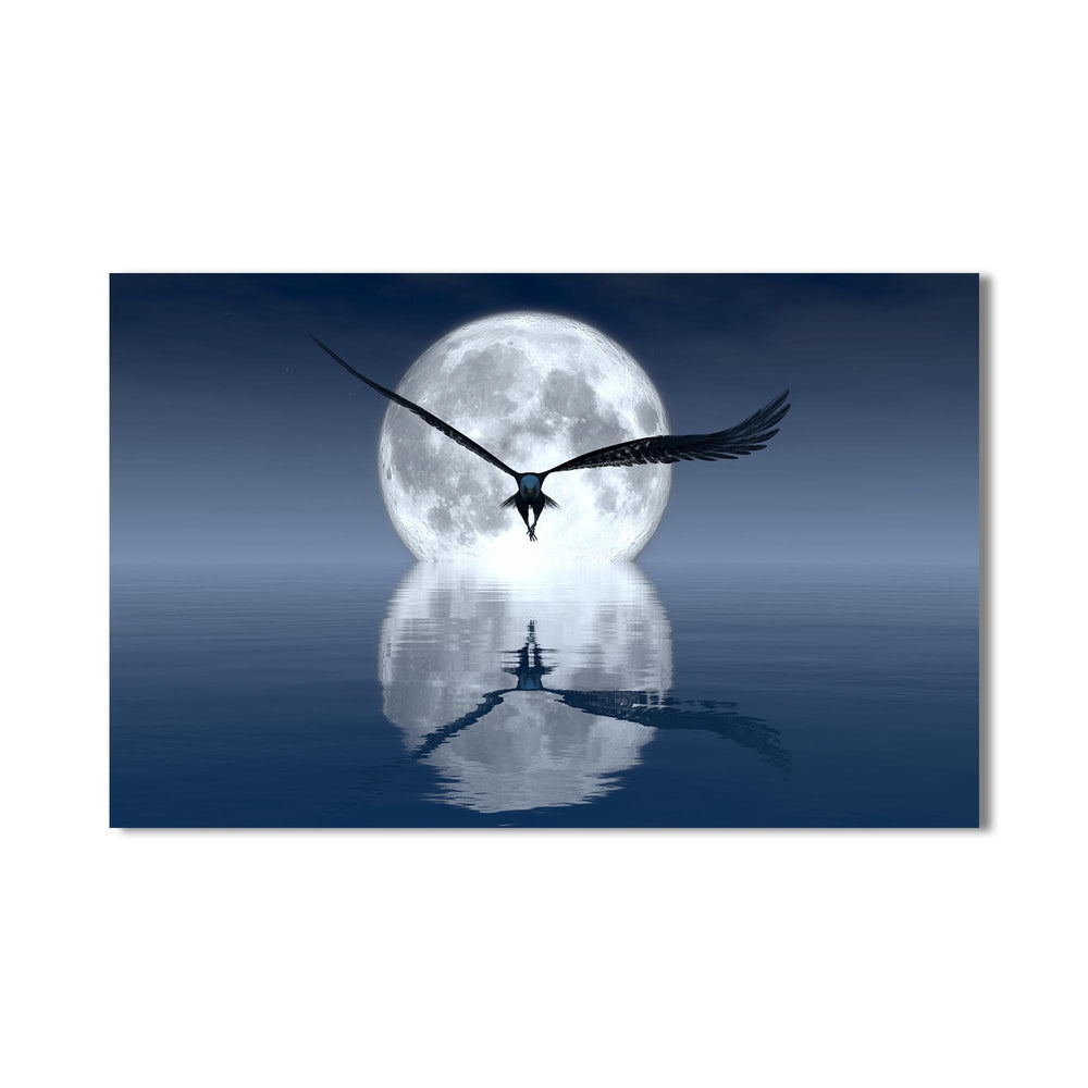 Artronauts Glass Print Moon Flight – Animal Tempered Glass Wall Art
