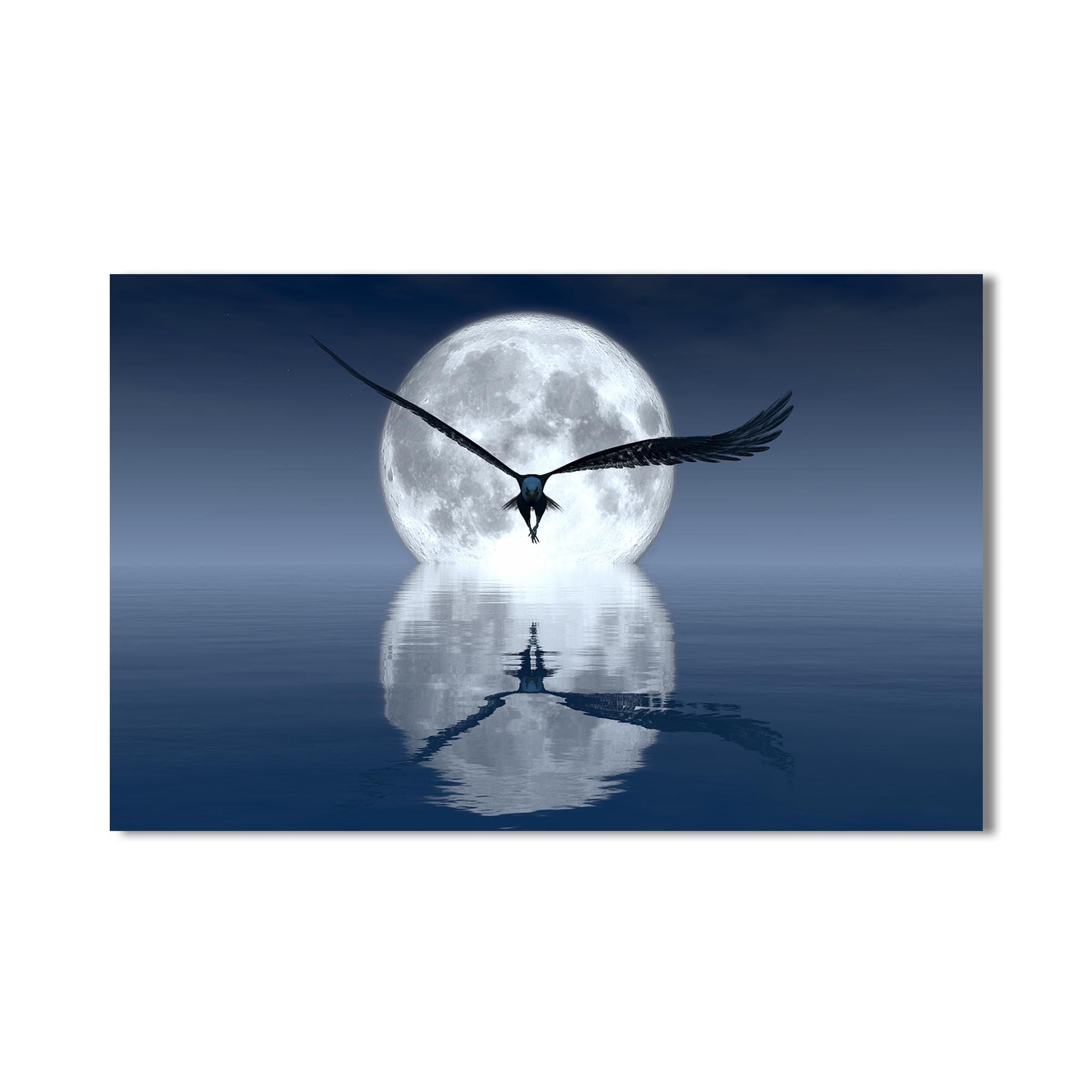 Artronauts Glass Print Moon Flight – Animal Tempered Glass Wall Art