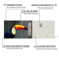 Artronauts Glass Print Toucan Splash – Animal Tempered Glass Wall Art