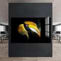 Artronauts Glass Print Yellow Hornbill Portrait – Animal Tempered Glass Wall Art