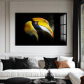 Artronauts Glass Print Yellow Hornbill Portrait – Animal Tempered Glass Wall Art