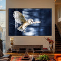 Artronauts Glass Print Owl in the Midnight Forest – Animal Tempered Glass Wall Art