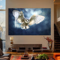 Artronauts Glass Print Glowing Barn Owl – Animal Tempered Glass Wall Art