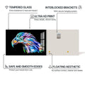 Artronauts Glass Print Colour Splash Eagle Portrait – Animal Tempered Glass Wall Art