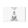 Artronauts Glass Print Mindful Silence- Buddhism Tempered Glass Wall Art