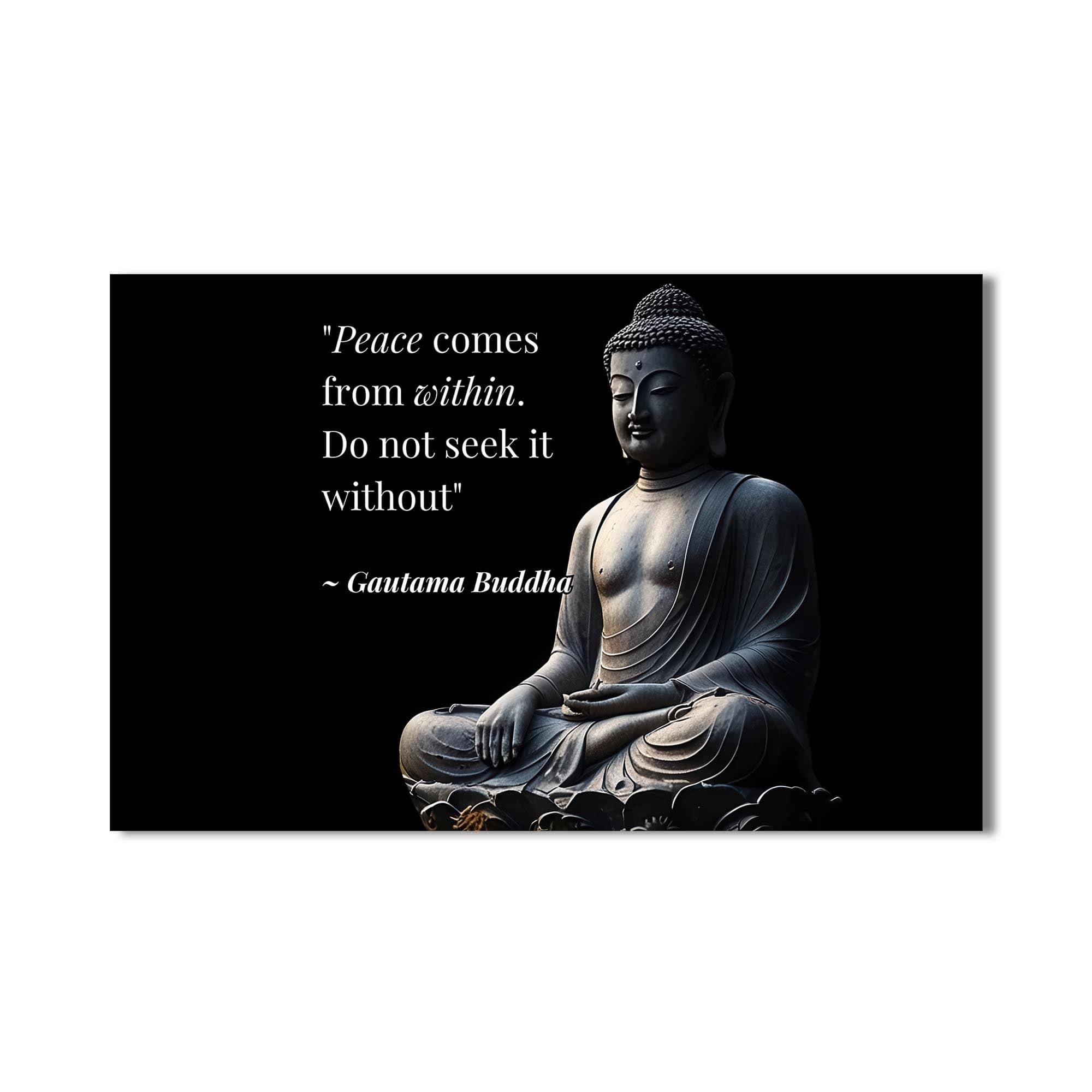 Artronauts Glass Print Inner Peace- Buddhism Tempered Glass Wall Art