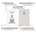 Artronauts Glass Print Mind Becomes-  Buddhism Tempered Glass Wall Art