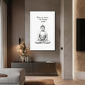 Artronauts Glass Print Mind Becomes-  Buddhism Tempered Glass Wall Art