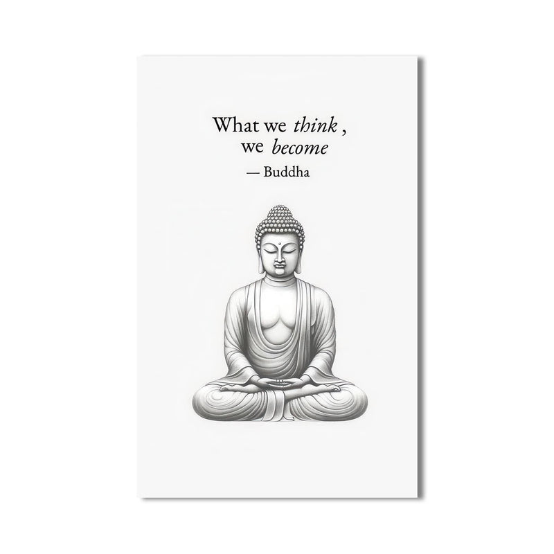 Artronauts Glass Print Mind Becomes-  Buddhism Tempered Glass Wall Art