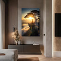 Artronauts Glass Print Edge of Stillness- Buddhism Tempered Glass Wall Art