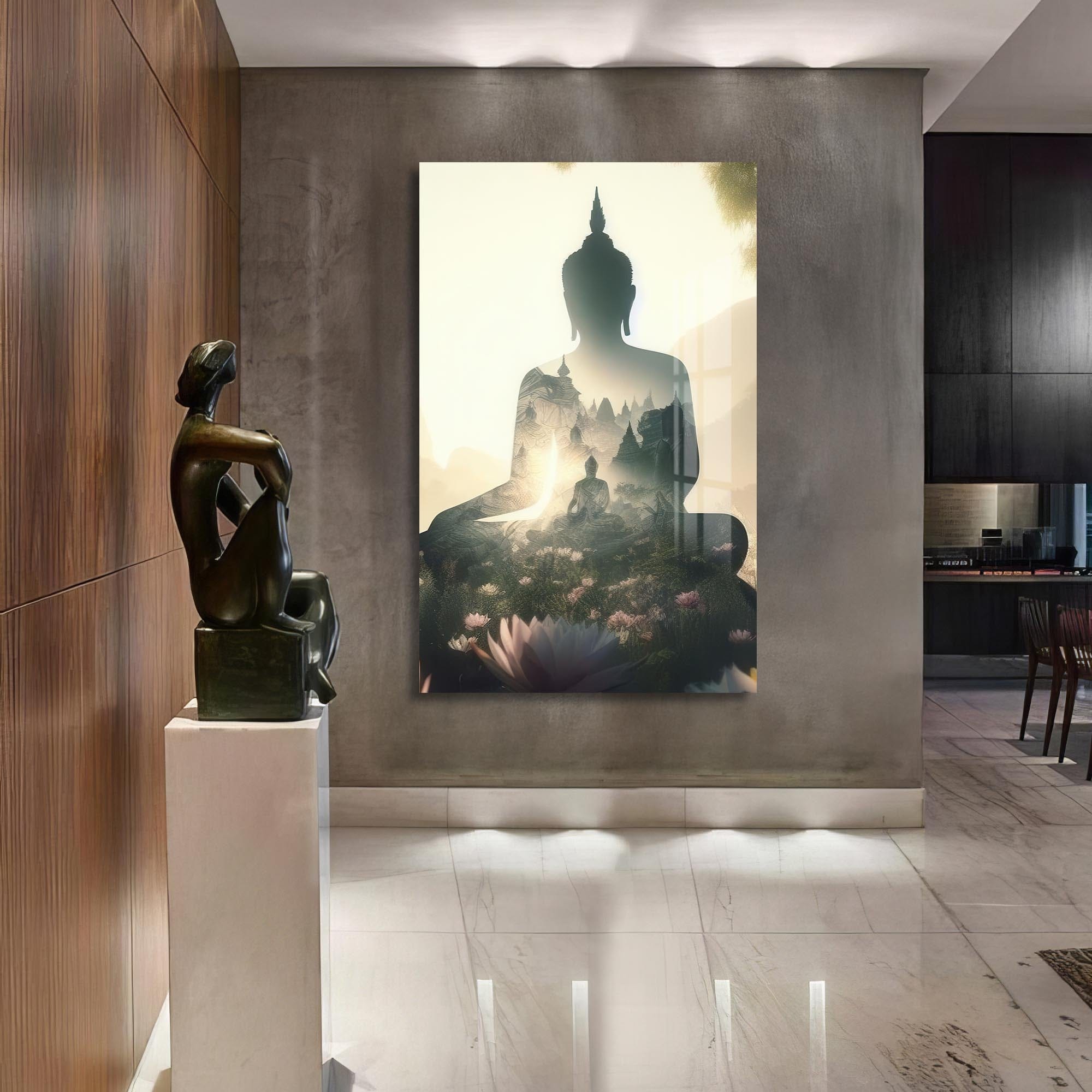 Artronauts Glass Print Inner Realm- Buddhism Tempered Glass Wall Art