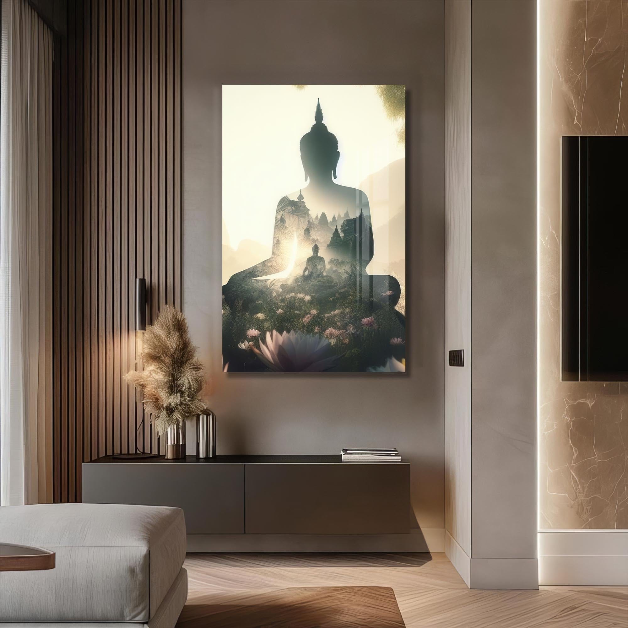 Artronauts Glass Print Inner Realm- Buddhism Tempered Glass Wall Art