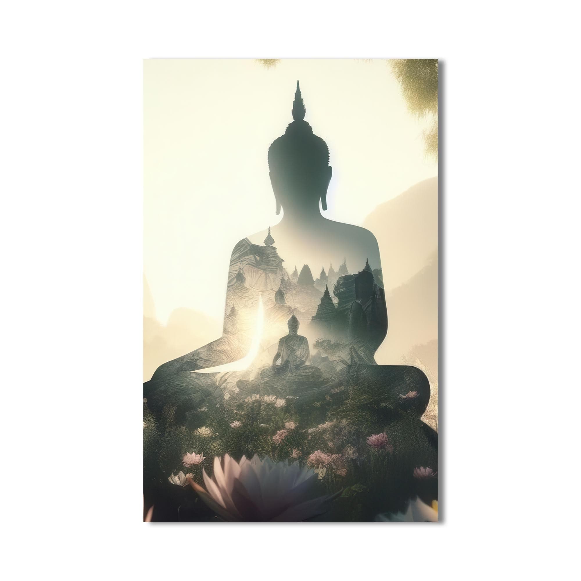 Artronauts Glass Print Inner Realm- Buddhism Tempered Glass Wall Art