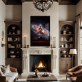 Artronauts Glass Print Cosmic Buddha- Buddhism Tempered Glass Wall Art