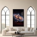 Artronauts Glass Print Cosmic Buddha- Buddhism Tempered Glass Wall Art