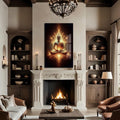 Artronauts Glass Print Lotus of Enlightenment- Buddhism Tempered Glass Wall Art