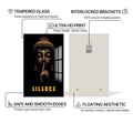 Artronauts Glass Print Whisper of Silence- Buddhism Tempered Glass Wall Art