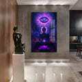Artronauts Glass Print Third Eye Awakening- Buddhism Tempered Glass Wall Art
