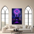 Artronauts Glass Print Third Eye Stillness- Buddhism Tempered Glass Wall Art