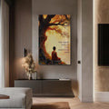 Artronauts Glass Print Uncontrolled Mind- Buddhism Tempered Glass Wall Art