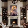 Artronauts Glass Print Above the Clouds- Buddhism Tempered Glass Wall Art
